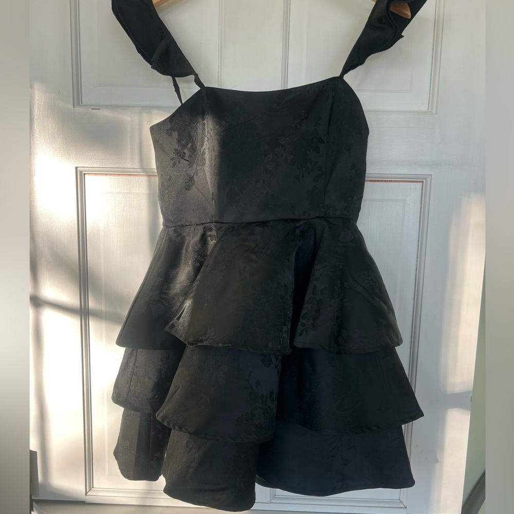 Altar’d State Size S layered mini black dress NWT